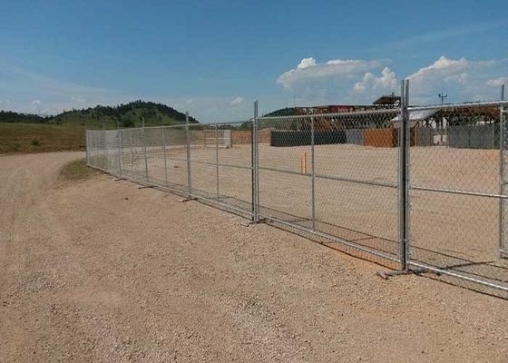 Cercas temporárias americanas portáteis de ligação de cadeia para canteiros de obras