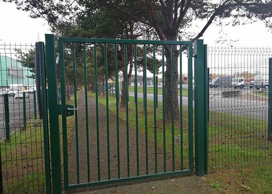 Casa Jardim Modelo 3D Portão de Ferro Decoração de Jardim Galvanizado 32x32mm trilho