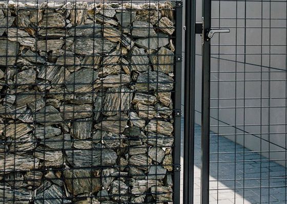 ISO14001 galvanizou Gabion soldado Mesh Basket