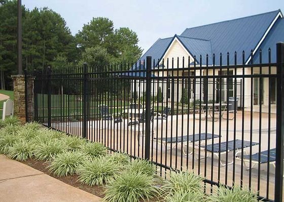 Barrancos de aço galvanizado Tubular Barrancos de ferro Terra Cercas de jardim Cercas de jardim