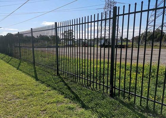 Grelha de aço galvanizado Black Spear Top Painéis tubulares de aço 1,8*2,4m