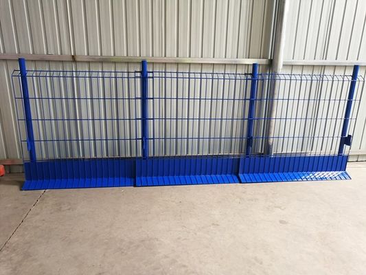 Cerca gigante da proteção da queda de Blue Pvc Coated 1150*2600mm da cerca
