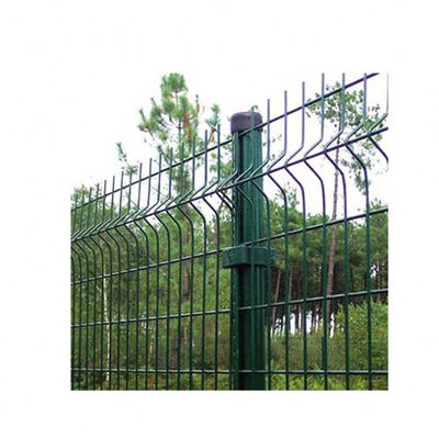 Metalx preço de fábrica barato verde/preto revestido de PVC jardim exterior 3D curva soldada curvatura perímetro fio de segurança / V malha