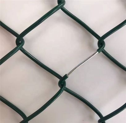 Painéis de vedação de ligação de cadeia revestidos em PVC em preto para portas de grelha