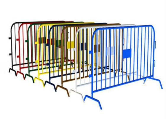 1.8mm espessura Metal aço segurança rodoviária portátil pedestre temporária barricadas de controle de multidão para controle de tráfego