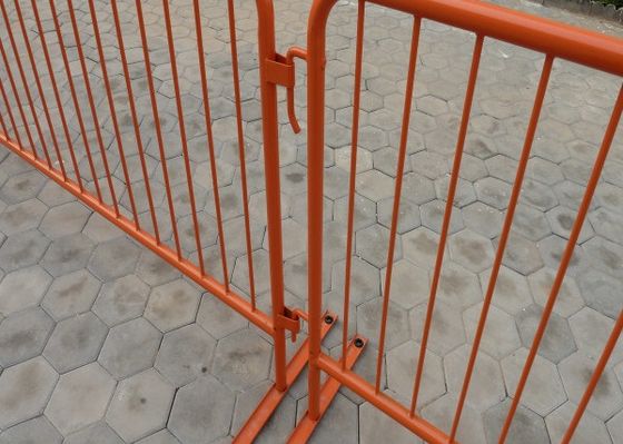 1.8mm espessura Metal aço segurança rodoviária portátil pedestre temporária barricadas de controle de multidão para controle de tráfego