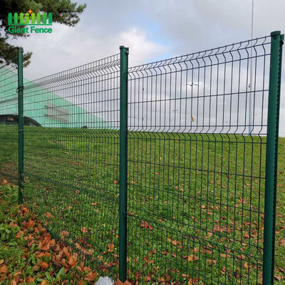 o aeroporto 3d revestido Pvc Curvy soldou o fio Mesh Fencing
