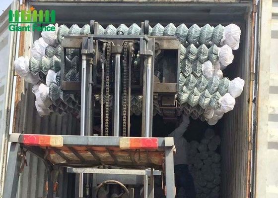 Painéis de vedação de ligação de cadeia revestidos em PVC em preto para portas de grelha