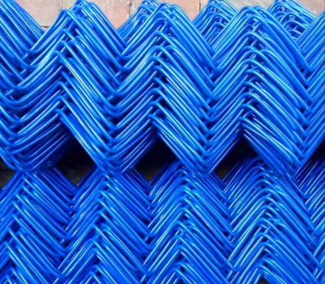 Painéis de vedação de ligação de cadeia revestidos em PVC em preto para portas de grelha