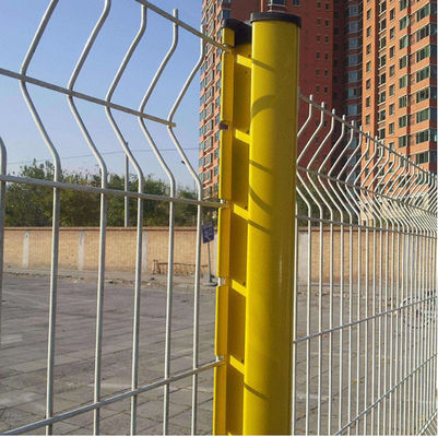 Grelha de fio curvo soldado mergulhado em quente 3d triângulo curvo curvado cerca