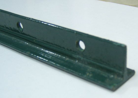 cargo do metal T do verde 6ft da pintura de 0.95lb/Ft para cercar