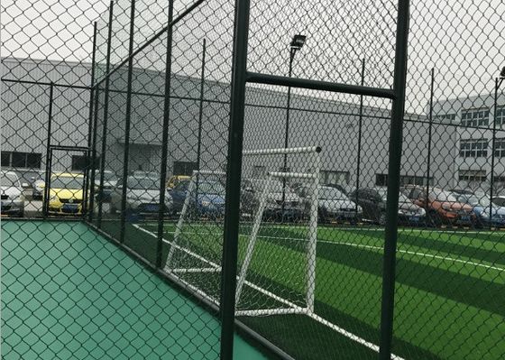 8 pés de altura x 25 pés de rolos Pvc revestido forma de diamante malha de arame de aço galvanizado cadeia de ligação cerca