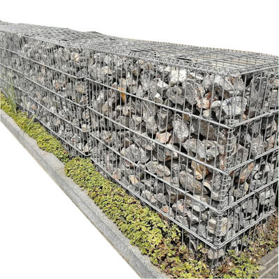 o fio de aço galvanizado 1mx1mx0.3m soldou a caixa de Gabion