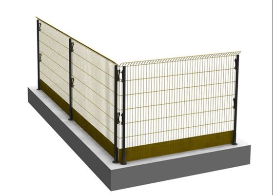 Barreiras de proteção temporárias de borda pintadas de malha de aço personalizáveis