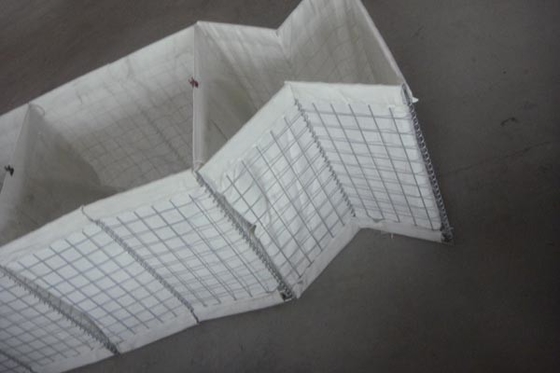 quente resistente da parede do bastião de Hesco da altura de 1.0m mergulhado galvanizou 5.0mm