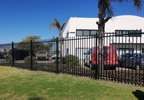 Telha Tubular Padrão Australiano Pressed Lança Top Segurança Aço Picket Garrison Fence