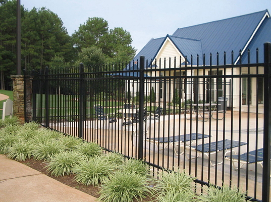 Parede de ferro preto painéis de aço parede Decorativa baixa tubular vedação de aço para jardim villa