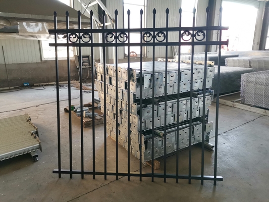 Parede de ferro preto painéis de aço parede Decorativa baixa tubular vedação de aço para jardim villa