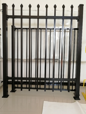 Parede de ferro preto painéis de aço parede Decorativa baixa tubular vedação de aço para jardim villa