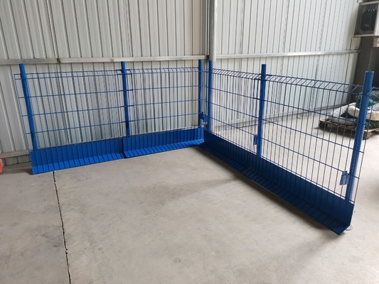 Colora a cerca azul Wire Mesh Pvc Coated Temporary da proteção de borda